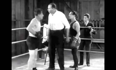 IN THIS CORNER, in Black & White, Undefeated in 46 silent films: Buster KeatonAND IN THE OPPOSITE CORNER, also  in Black & White, Undefeated in 74 Silent Films: Charlie Chaplin