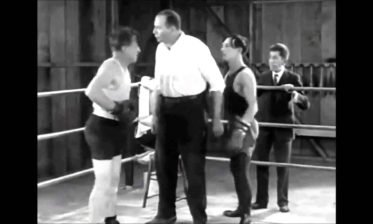 IN THIS CORNER, in Black & White, Undefeated in 46 silent films: Buster KeatonAND IN THE OPPOSITE CORNER, also  in Black & White, Undefeated in 74 Silent Films: Charlie Chaplin