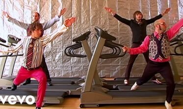 Not Exactly Physical Comedy:  The Treadmill Video